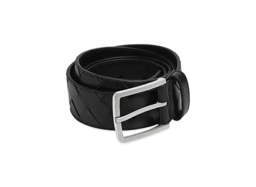 Bottega Veneta Intrecciato Belt "Black"