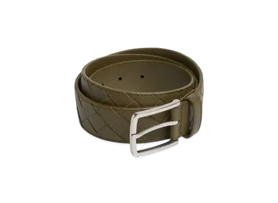 Bottega Veneta Intrecciato Belt "Mustard"