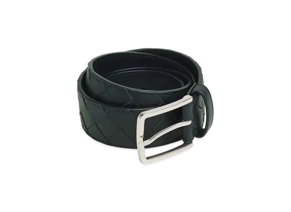 Bottega Veneta Intrecciato Belt "Inkwell"