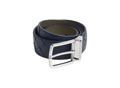 Bottega Veneta Intrecciato Belt "Abyss/Cypress"