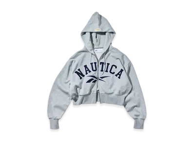 Reebok x NAUTICA Heavy Weight Zip Hoody For Women "Light Gray"