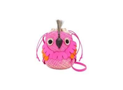 LOEWE Bird Bag "Natural/Fuchsia"
