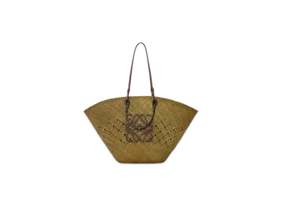 LOEWE Anagram Basket Bag Large "Olive/Chestnut"