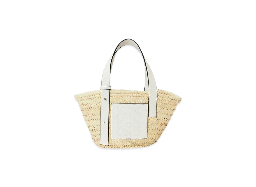 LOEWE Basket Bag Small "Natural/White"