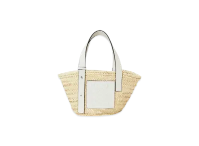 LOEWE Basket Bag Small "Natural/White"