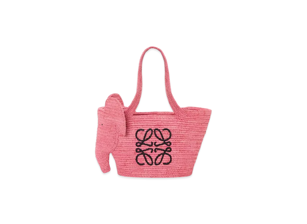 LOEWE Elephant Basket Bag Small "Sunset Pink"
