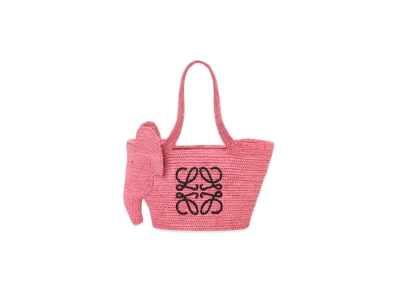 LOEWE Elephant Basket Bag Small "Sunset Pink"