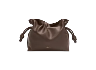 LOEWE Flamenco Clutch Medium "Chocolate"