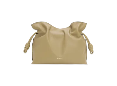 LOEWE Flamenco Clutch Medium "Clay Green"