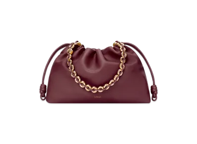 LOEWE Flamenco Purse Large "Dark Burgundy"