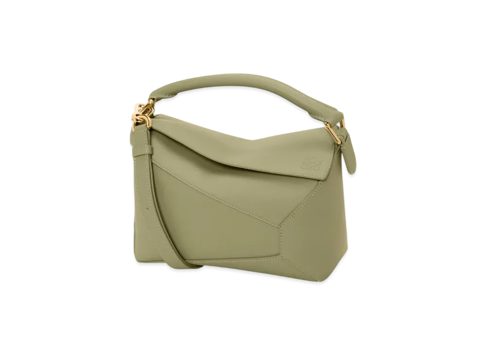 LOEWE Puzzle Bag Small "Eucalyptus Green"