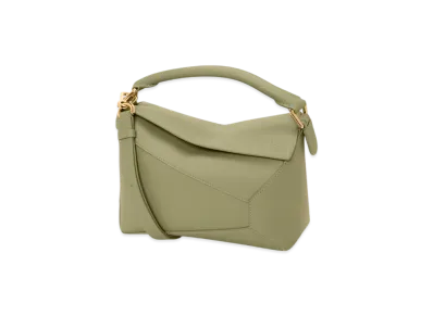 LOEWE Puzzle Bag Small "Eucalyptus Green"
