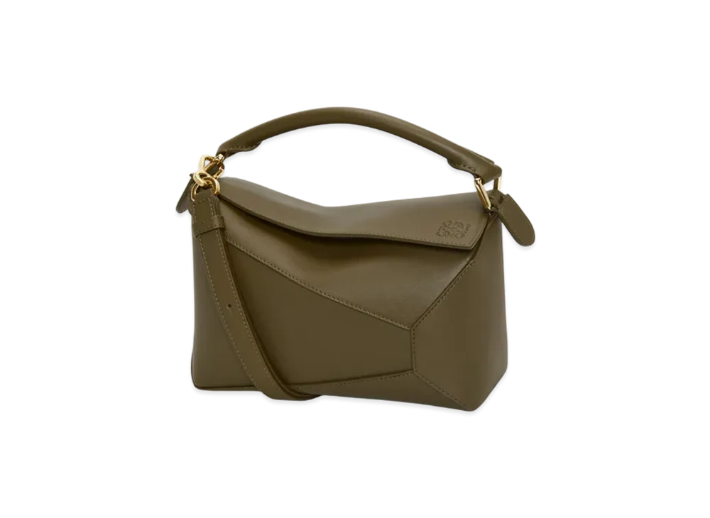 LOEWE Puzzle Bag Small "Dark Khaki"