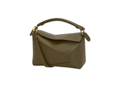 LOEWE Puzzle Bag Small "Dark Khaki"
