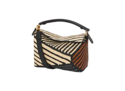LOEWE Puzzle Edge Bag Small "Natural/Honey Gold"