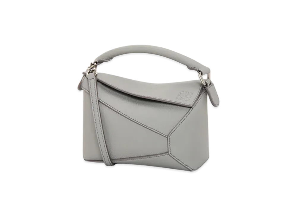 LOEWE Puzzle Edge Bag Mini "Pearl Grey"