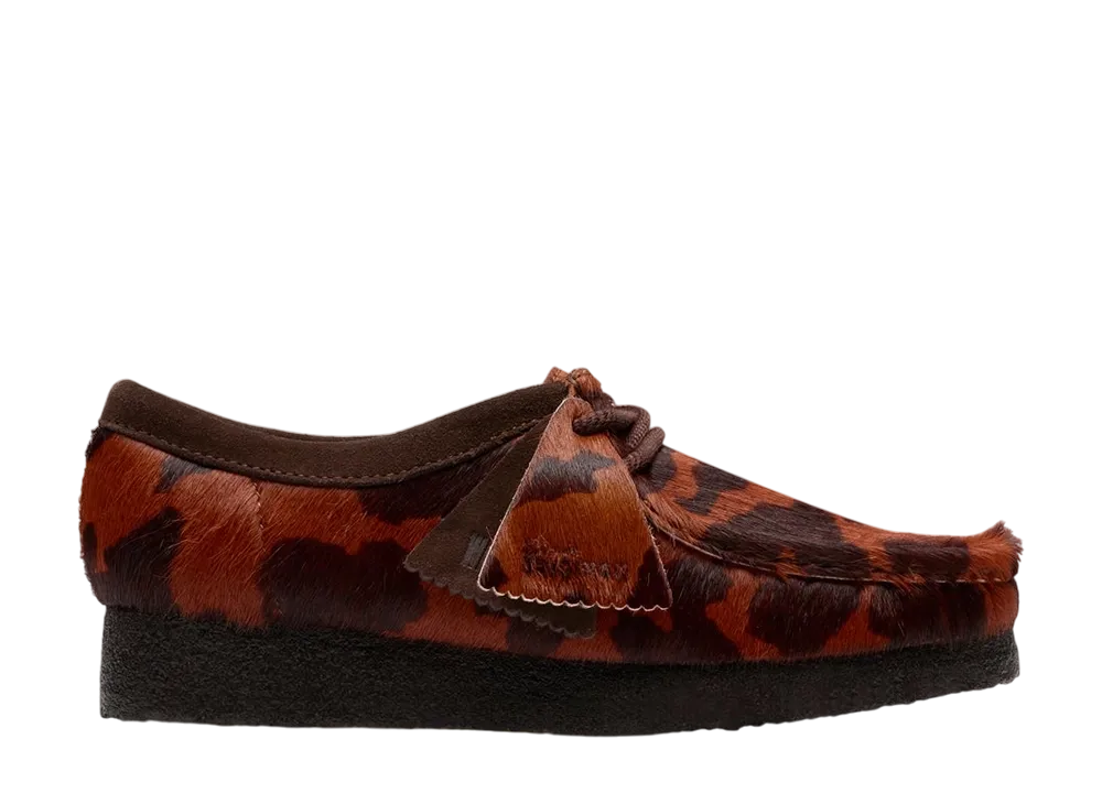 Clarks Women's Wallabee "Brown Cow Print"