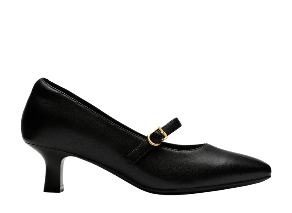 Clarks Women's Kyla 50 MJ "Black Leather"