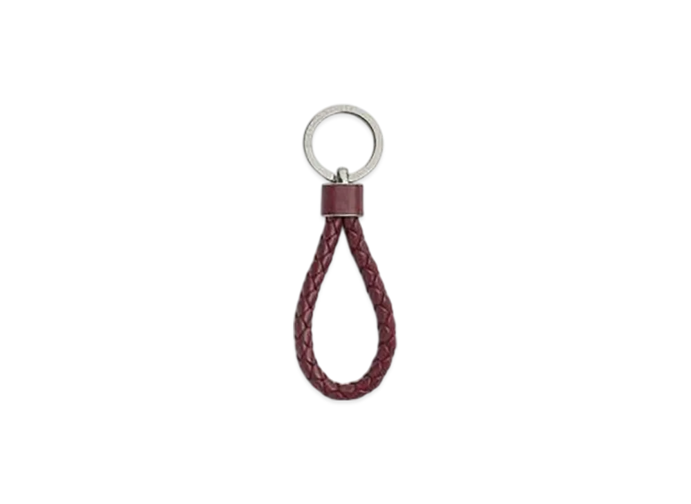 Bottega Veneta Intreccio Key Ring "Barolo"