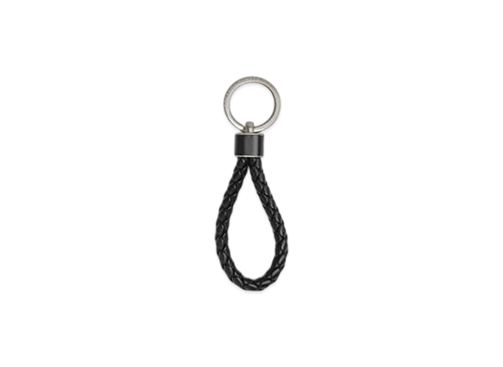 Bottega Veneta Intreccio Key Ring "Black"