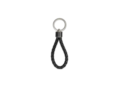 Bottega Veneta Intreccio Key Ring "Black"