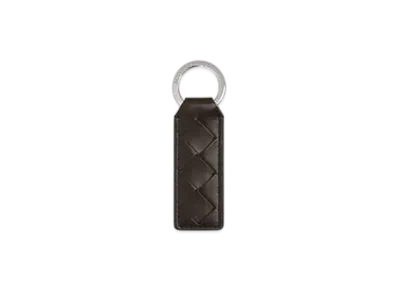Bottega Veneta Tab Key Ring "Fondente"