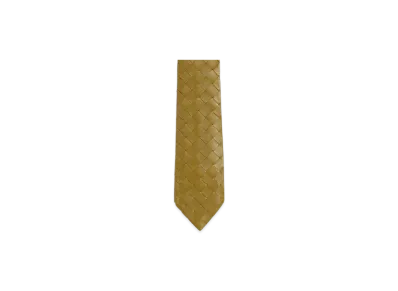 Bottega Veneta Intrecciato Leather Tie "Limonite"