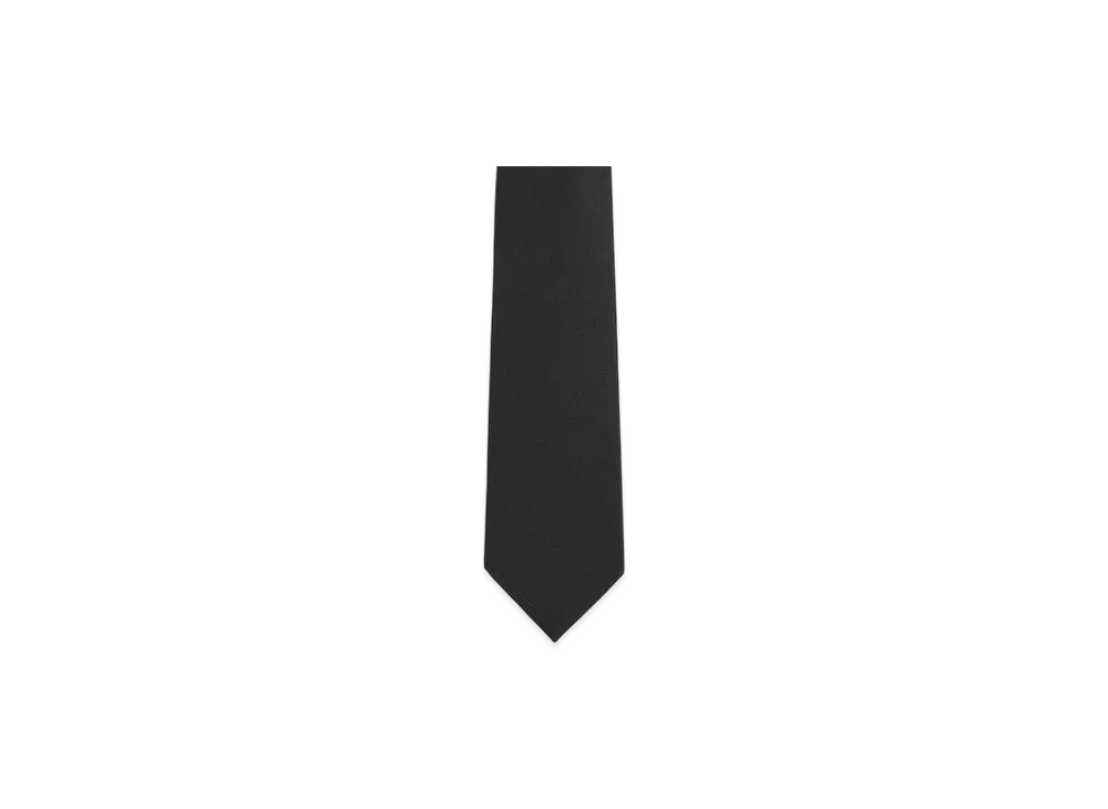 Bottega Veneta Silk Twill Tie "Black"