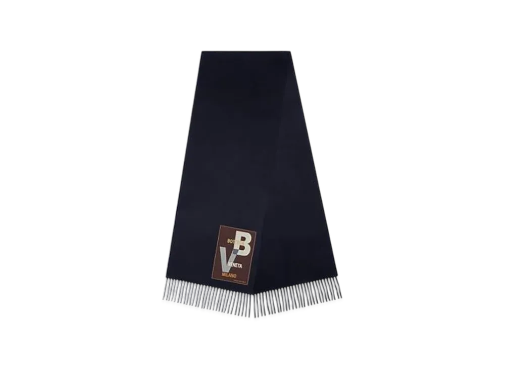 Bottega Veneta Cashmere Scarf "Navy"