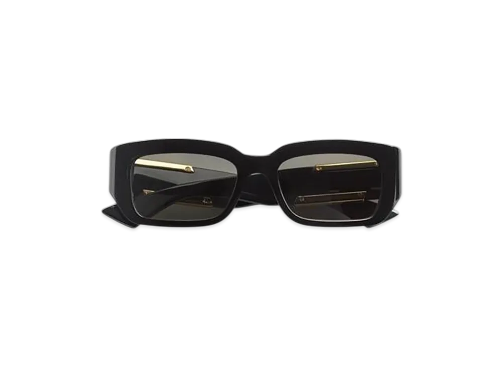 Bottega Veneta Dash Rectangular Sunglasses "Black/Gray"