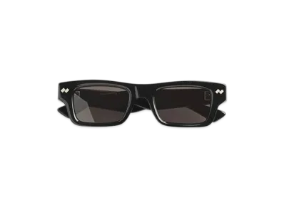 Bottega Veneta Dizzy Square Sunglasses "Black/Gray"