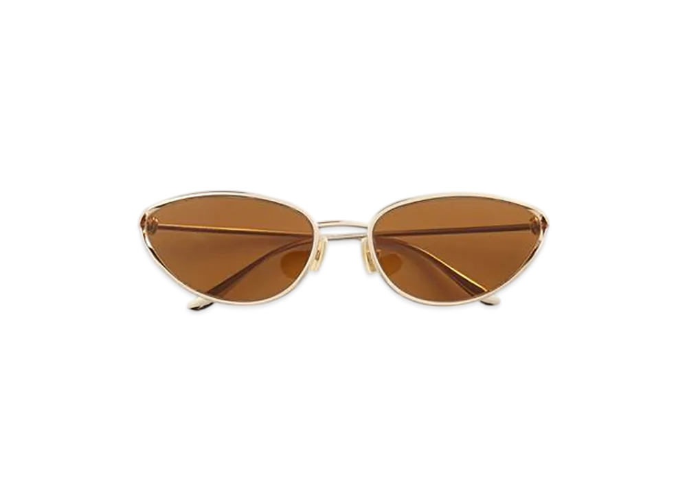 Bottega Veneta Knot Cat Eye Sunglasses "Gold/Brown"