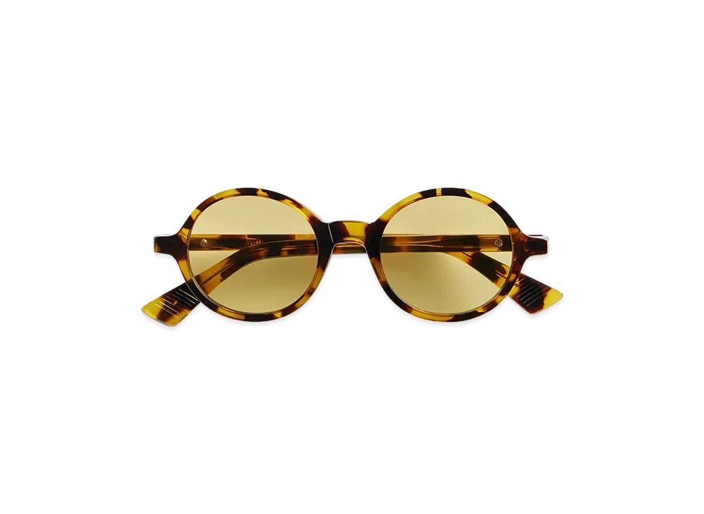 Bottega Veneta Classic Round Sunglasses "Havana/Yellow"