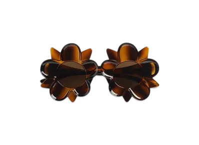 Bottega Veneta Peggy Flower Sunglasses "Havana/Brown"