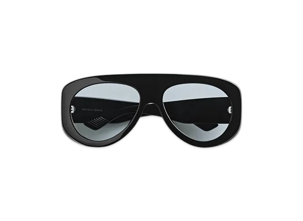 Bottega Veneta Osservatorio Pilot Sunglasses "Black/Light Blue"