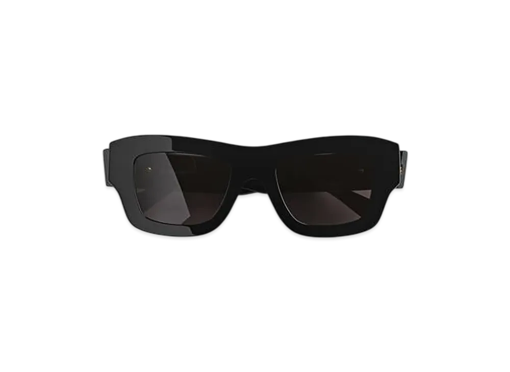 Bottega Veneta Ultrathin Squared Sunglasses "Black/Gray"