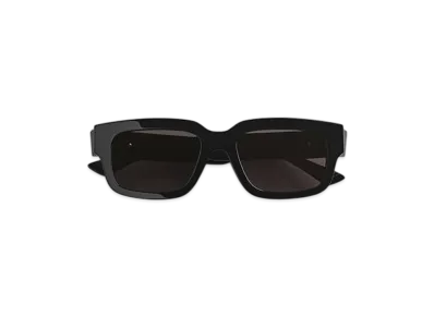 Bottega Veneta Ultrathin Squared Sunglasses "Black/Gray"