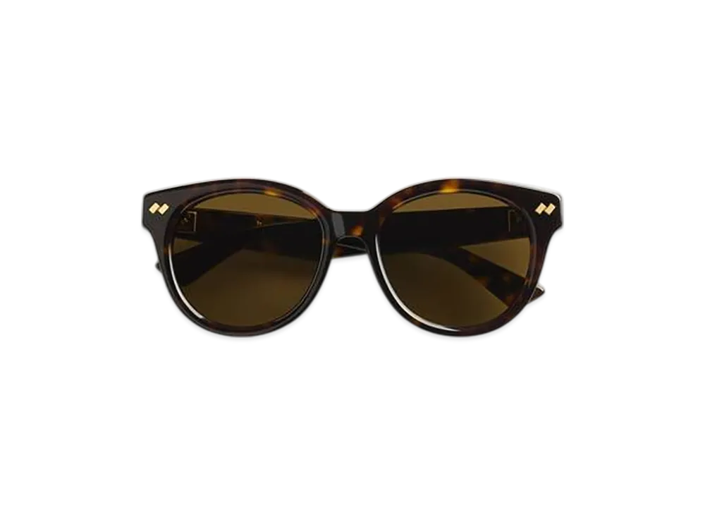 Bottega Veneta Dizzy Round Sunglasses "Havana/Brown"