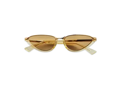 Bottega Veneta Classic Cat Eye Sunglasses "Yellow/Brown"