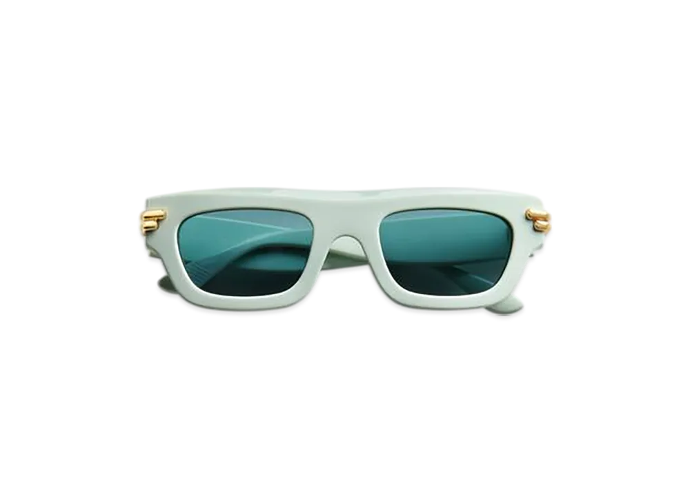 Bottega Veneta Mitre Square Sunglasses "Green"