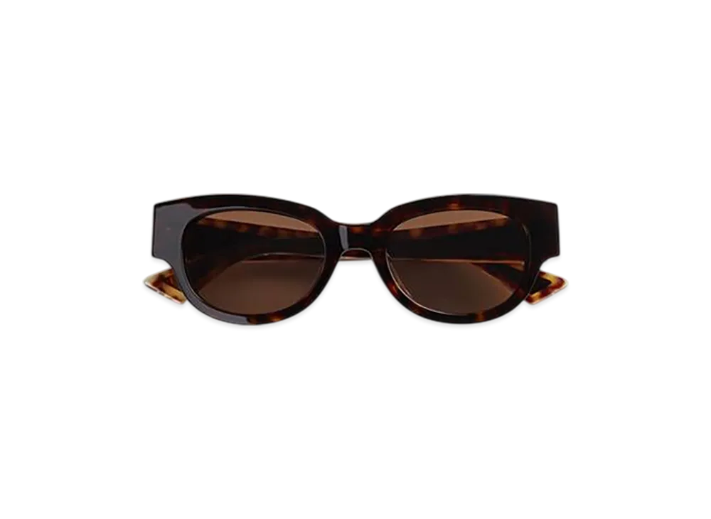 Bottega Veneta Tri-Fold Square Sunglasses "Havana/Brown"