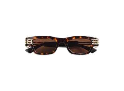Bottega Veneta Bolt Squared Sunglasses "Havana/Black/Brown"