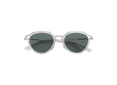 Bottega Veneta Ultrathin Panthos Sunglasses "Gray/Green"