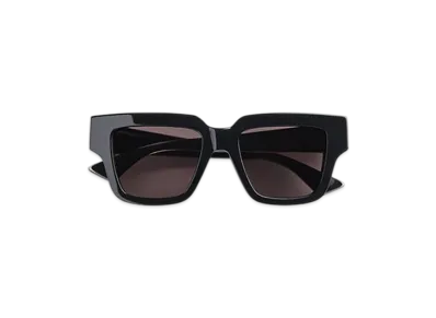 Bottega Veneta Tri-Fold Square Sunglasses "Black/Gray"