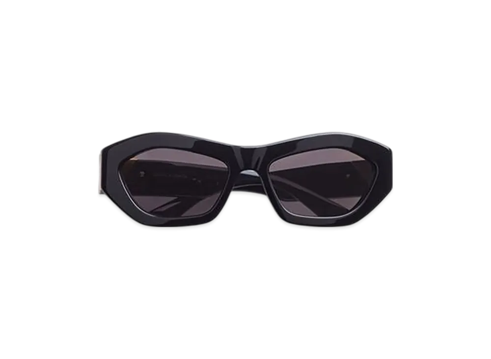 Bottega Veneta Angle Hexagonal Sunglasses "Black/Gray"