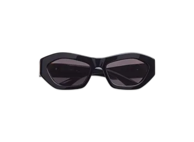 Bottega Veneta Angle Hexagonal Sunglasses "Black/Gray"