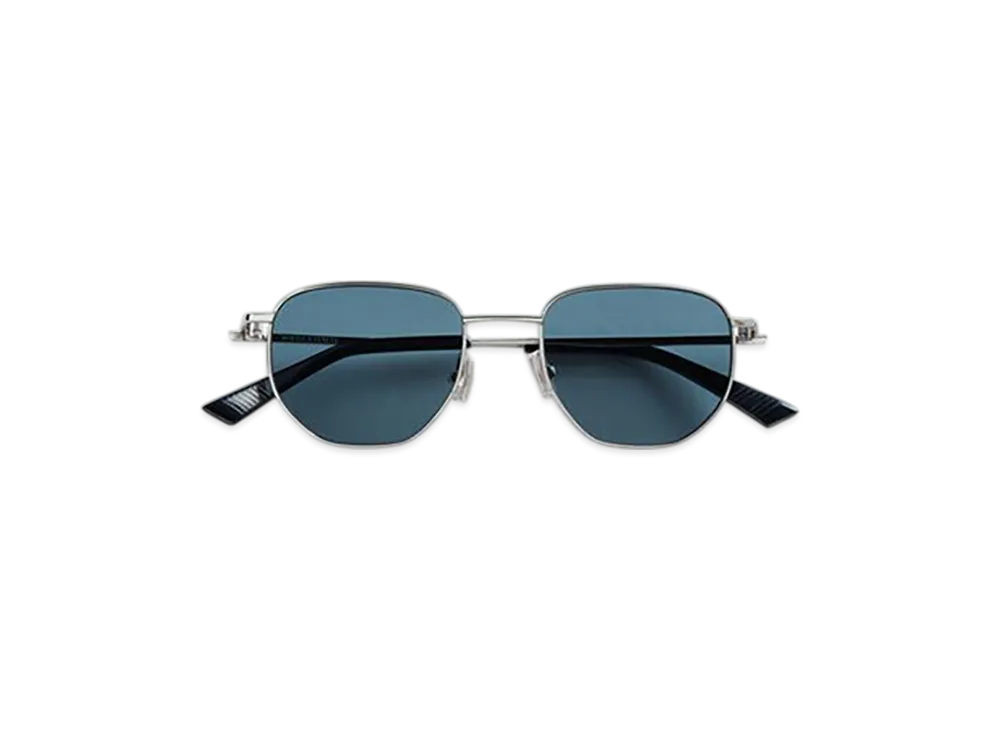 Bottega Veneta Split Panthos Sunglasses "Silver/Green"