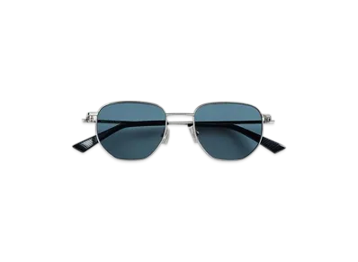 Bottega Veneta Split Panthos Sunglasses "Silver/Green"