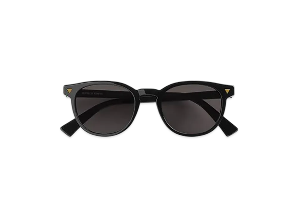 Bottega Veneta Soft Recycled Acetate Panthos Sunglasses "Black/Gray"