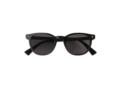 Bottega Veneta Soft Recycled Acetate Panthos Sunglasses "Black/Gray"